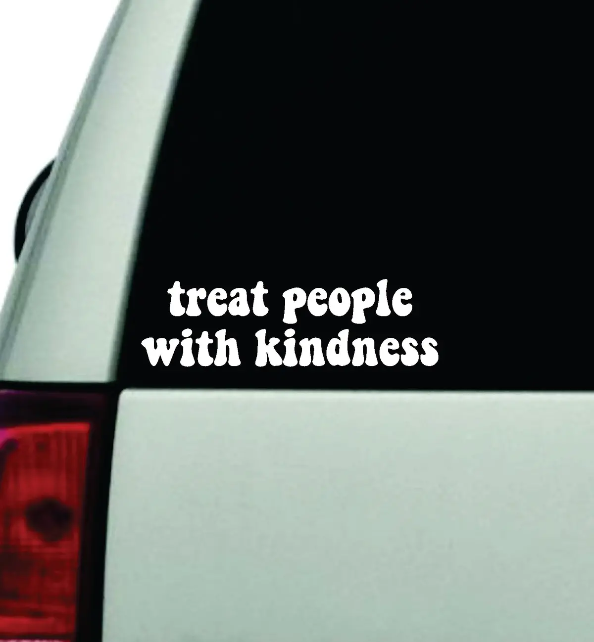 Treat People With Kindness Car Decal Truck Window Windshield Jdm Bumper Sticker Vinyl Quote Boy Girls Funny Mom Milf Women Trendy Cute Aesthetic 1