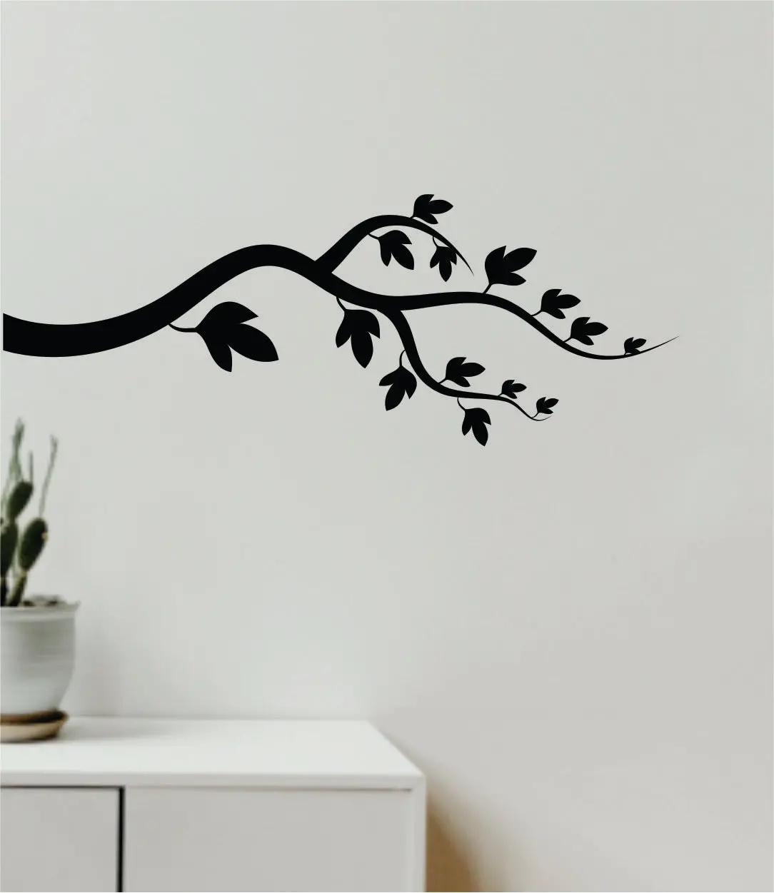 Tree Branch V6 Wall Decal Home Decor Sticker Art Vinyl Bedroom Boys Girls Teen Baby Nursery Nature Plants Flowers Cute Modern Silhouette 1