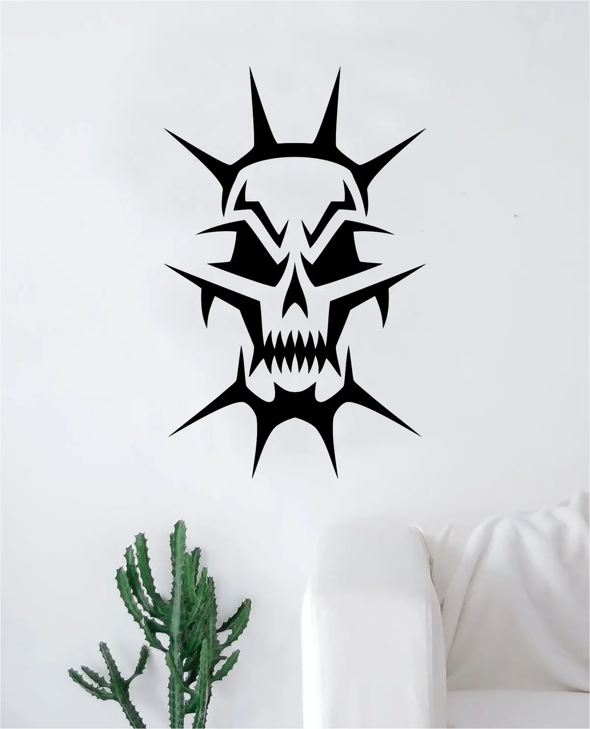 Tribal Skull V3 Decal Sticker Wall Vinyl Art Wall Bedroom Room Home Decor Teen Inspirational Teen Kids Tattoo 1