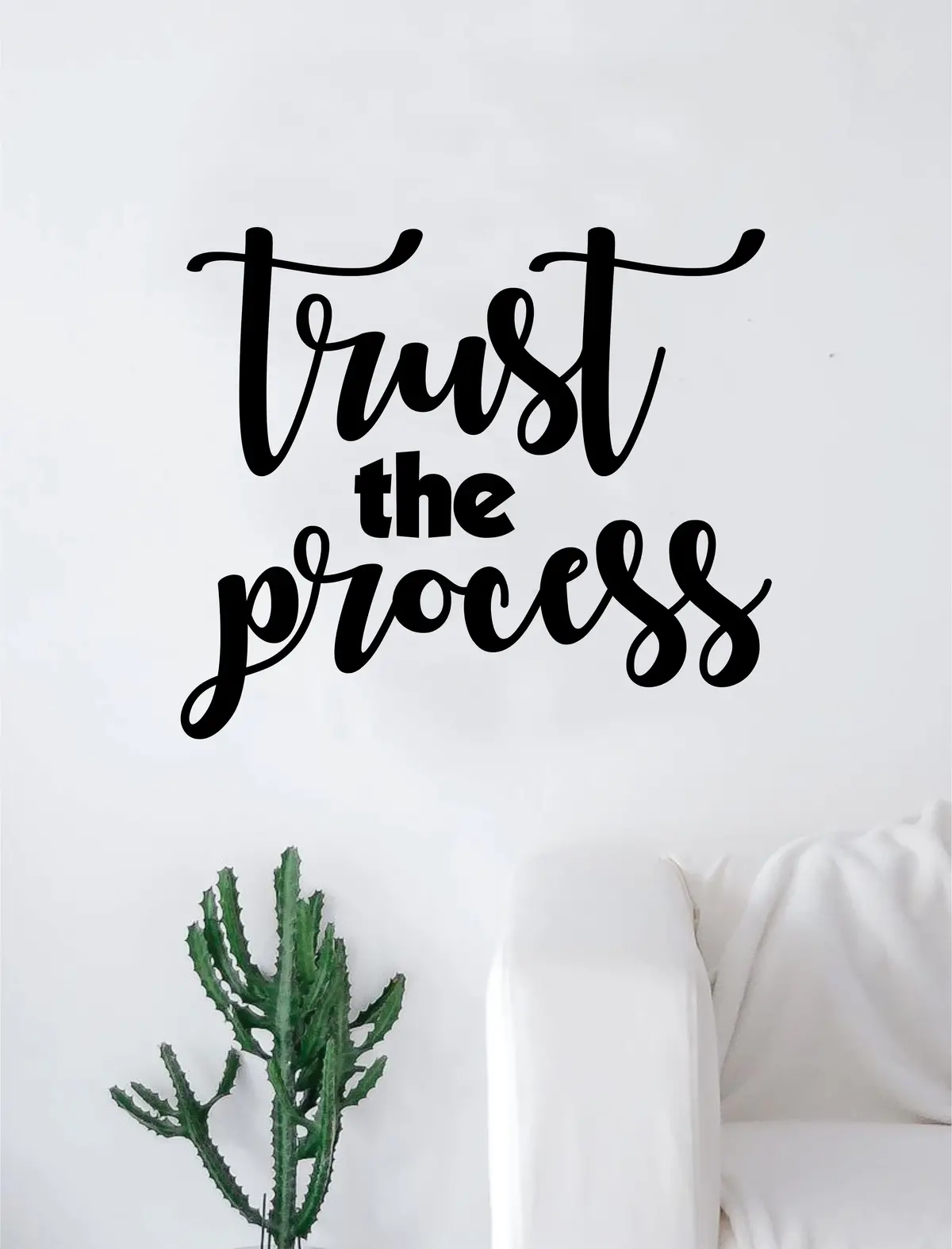 Trust The Process Quote Wall Decal Sticker Room Art Vinyl Inspirational Decor Motivational 1