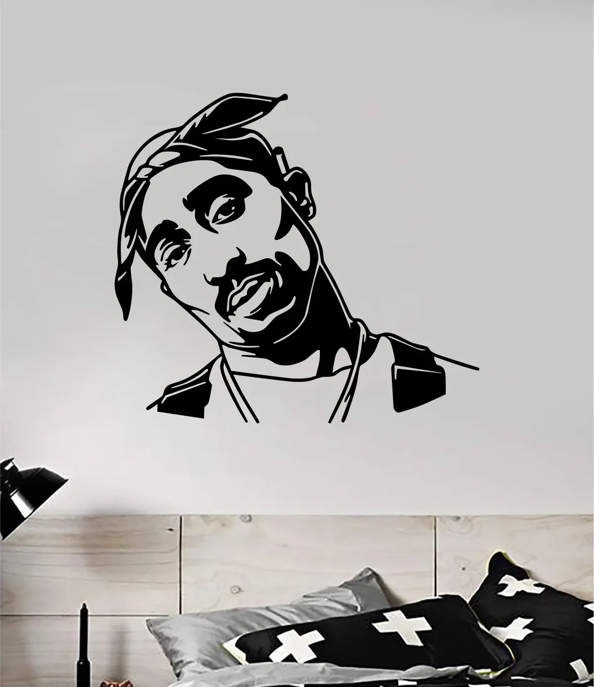 Tupac V2 Wall Decal Home Decor Art Sticker Vinyl Bedroom Room Boy Girl Music Hip Hop Rap 2Pac Shakur Legend 1