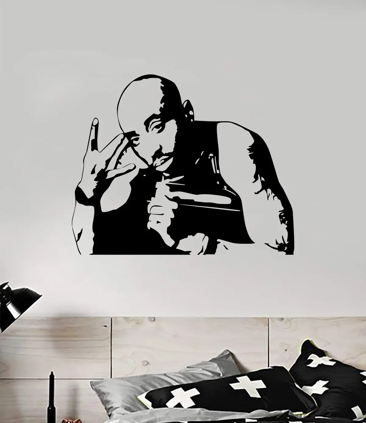 Tupac V3 Wall Decal Home Decor Art Sticker Vinyl Bedroom Room Boy Girl Music Hip Hop Rap 2Pac Shakur Legend 1