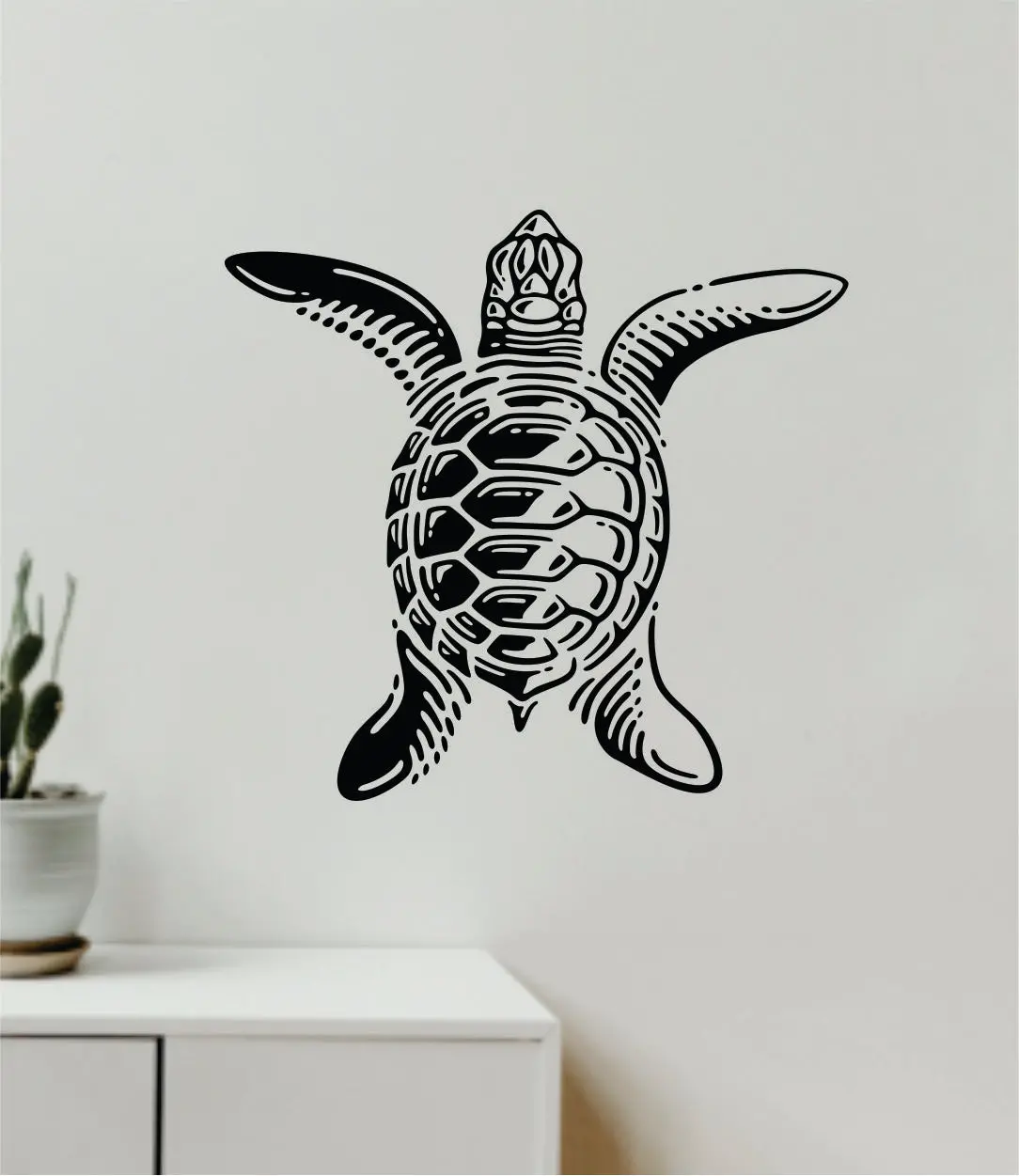 Turtle V7 Wall Decal Home Decor Sticker Art Vinyl Bedroom Boys Girls Teen Baby Nursery Animals Beach Ocean 1