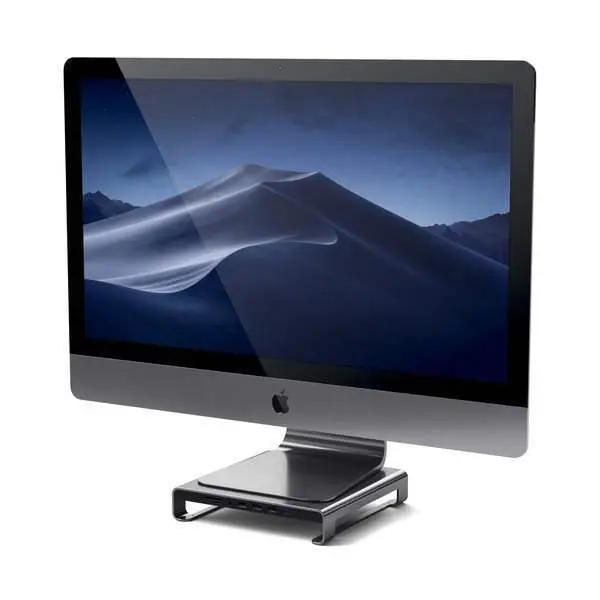 Satechi - Type C Aluminum Monitor Stand Hub For Imac 1