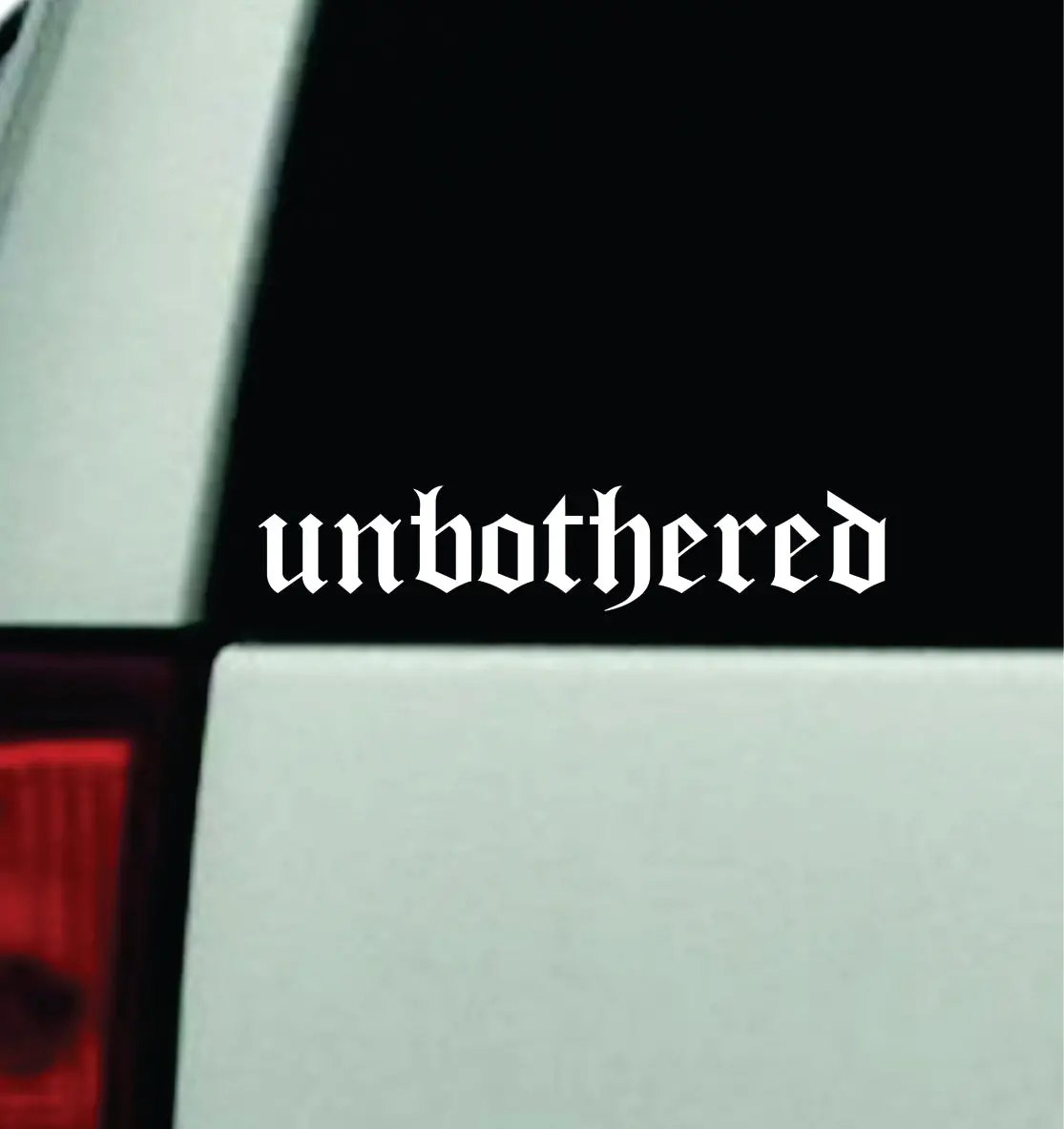 Unbothered Car Decal Truck Mirror Window Windshield Jdm Bumper Sticker Vinyl Quote Men Girls Funny Club Meets Racing 1