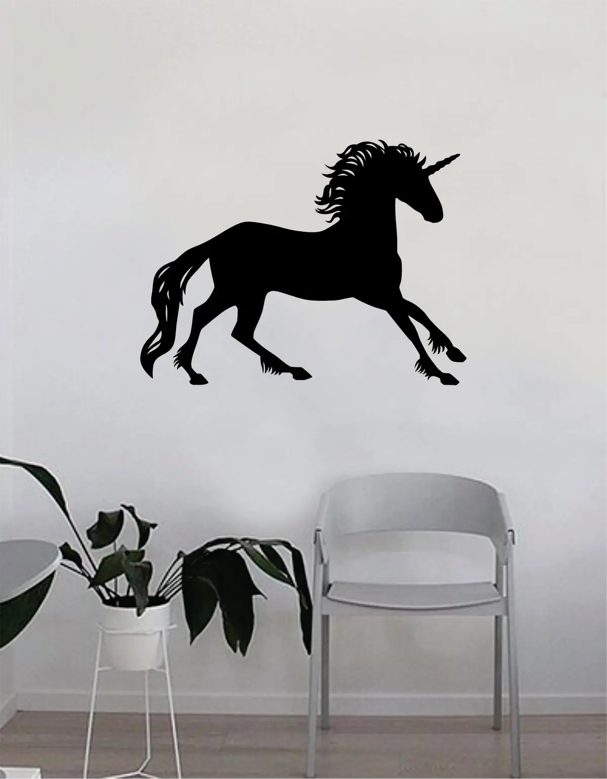 Unicorn V6 Silhouette Animal Decal Sticker Wall Vinyl Decor Art Room Bedroom Teen Magical Horse Kids Girl Baby Nursery 1