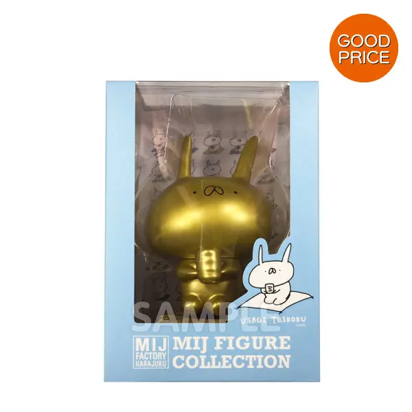 Usatei536sbg【2000円off！】ソフビ　うさぎ帝国　ゴールド　数量限定特典　オンライン限定　ポストカードつき 1