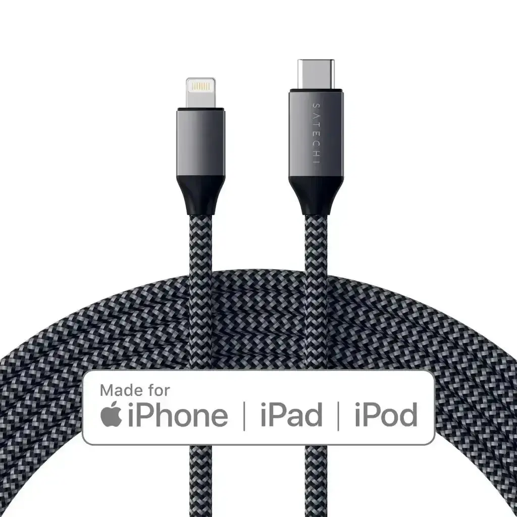 Satechi - Pleciony Kabel Usb-C - Lightning 1.8M Do Iphone I Ipad 1