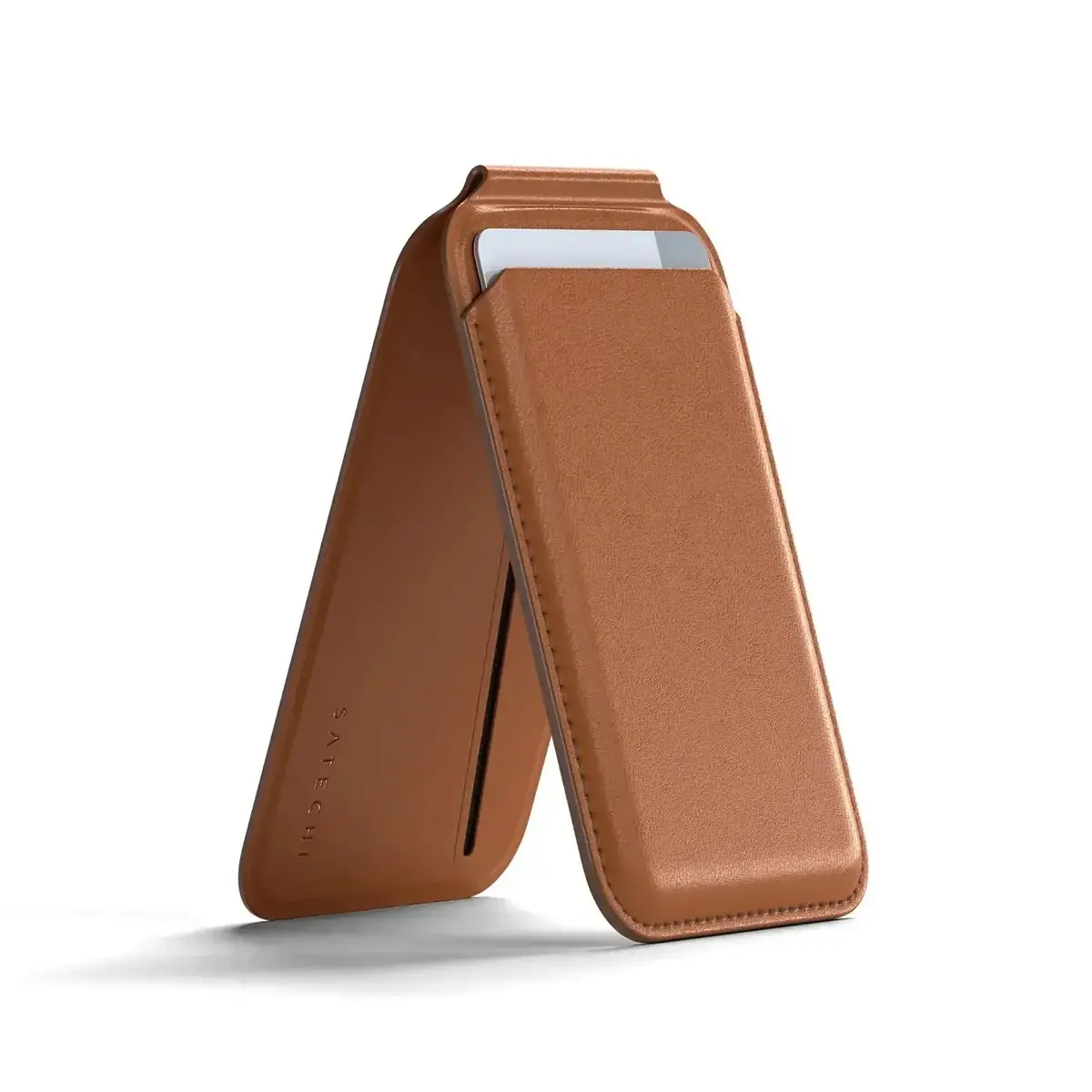 Satechi - Vegan-Leather Magnetic Wallet Stand - Portfel Uchwyt Do Iphone 1