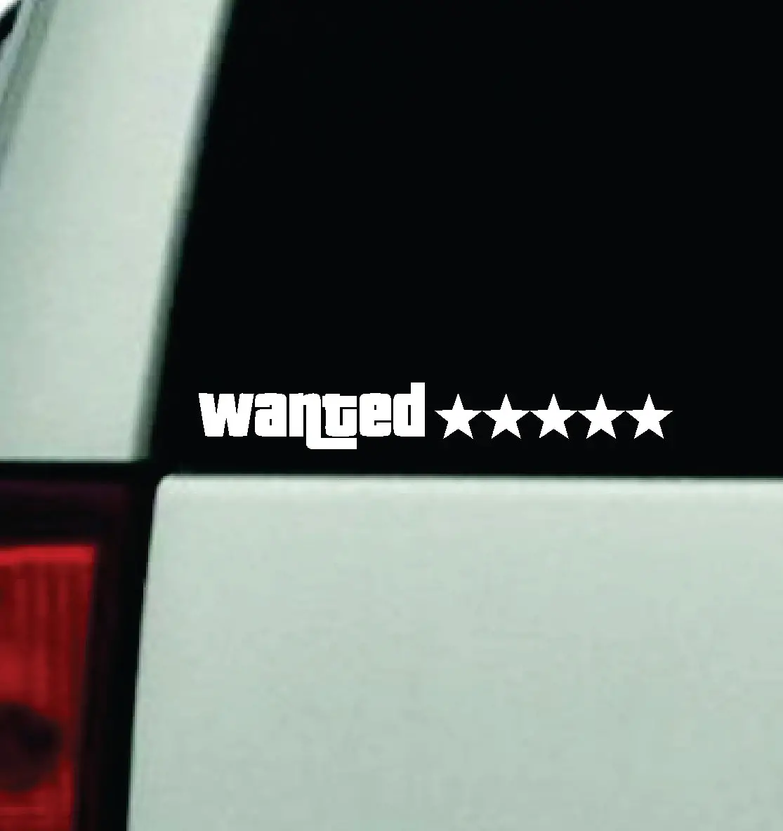 Wanted Five Stars V2 Car Decal Truck Window Windshield Rearview Jdm Bumper Sticker Vinyl Quote Boy Girls Funny Mom Milf Trendy Cute Aesthetic Racing Drift Gamer Gaming Men 1