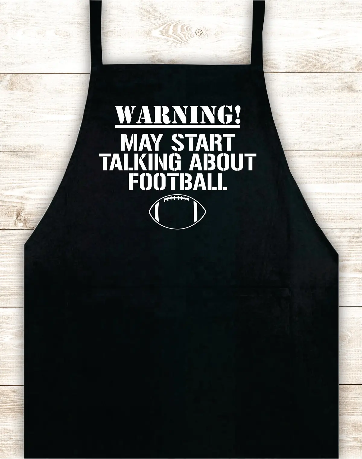 Warning May Start Talking About Football Apron Kitchen Cook Grill Bake Bbq Barbeque Chef Men Women Mom Dad Family Food Gift Funny 1