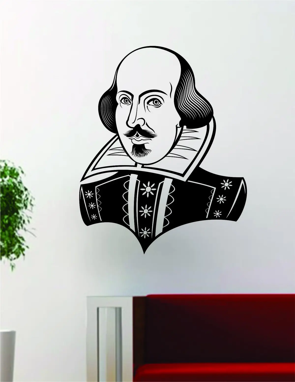 William Shakespeare Poet Design Decal Sticker Wall Vinyl Decor Art 1
