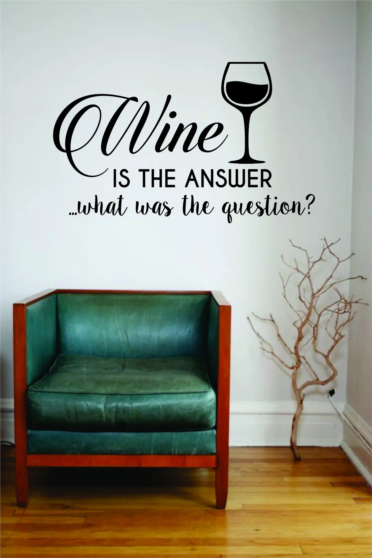 W Is The Answer Wall Decal Sticker Room Art Vinyl Beautiful Quote Funny Adult Man Cave Kitchen 1