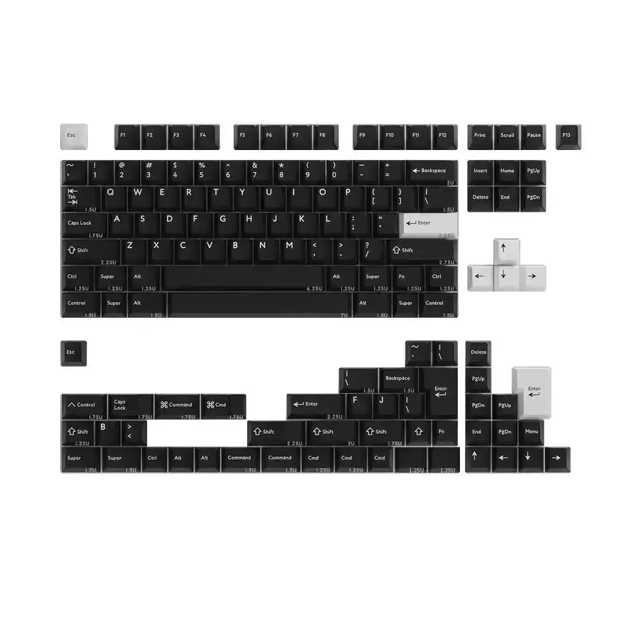 Pbtfans - Wob - Zestaw Keycapów Double-Shot Pbt 1