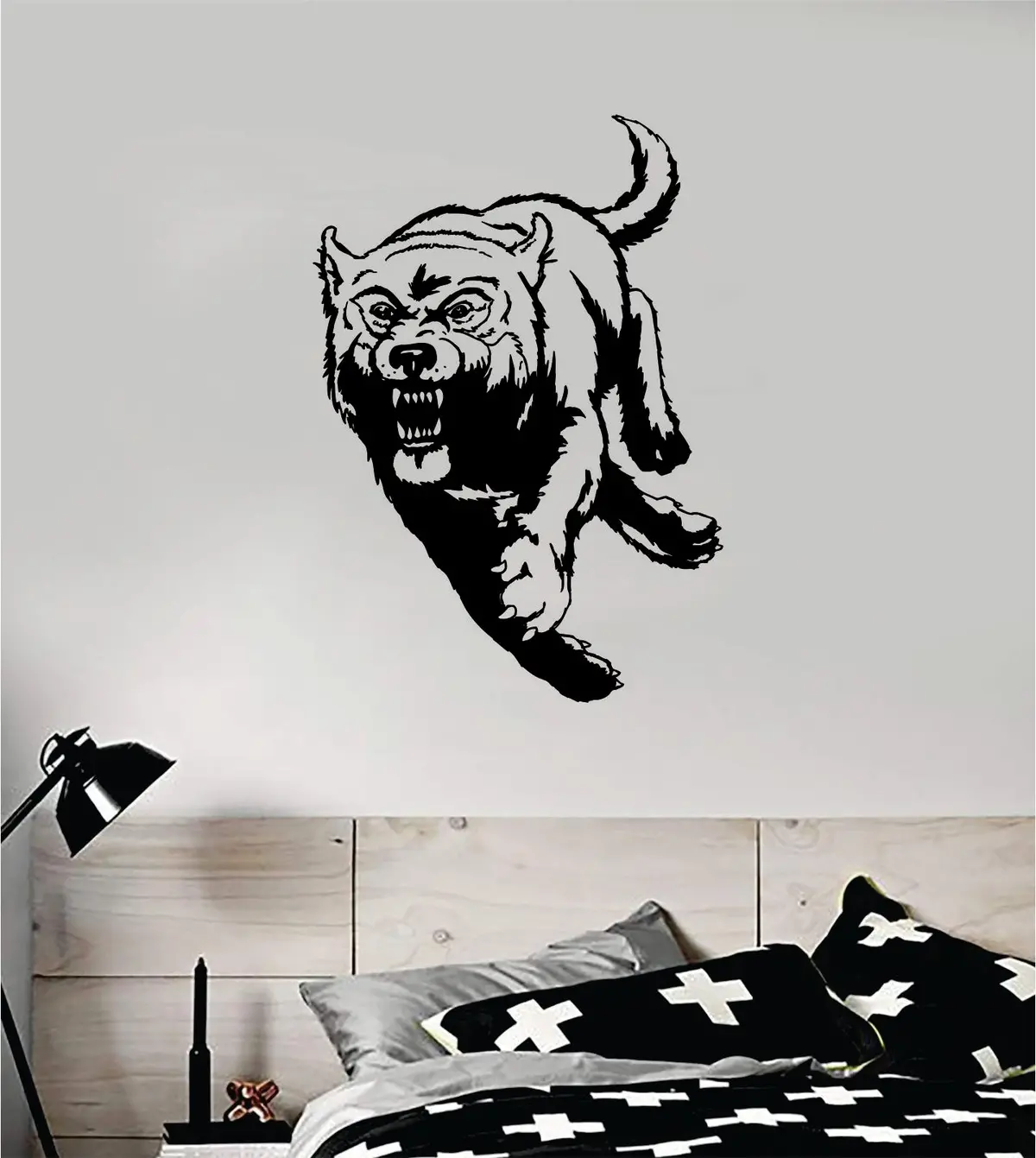 Wolf V7 Decal Sticker Wall Vinyl Art Wall Bedroom Room Home Decor Teen Kids Baby Animal Beast 1