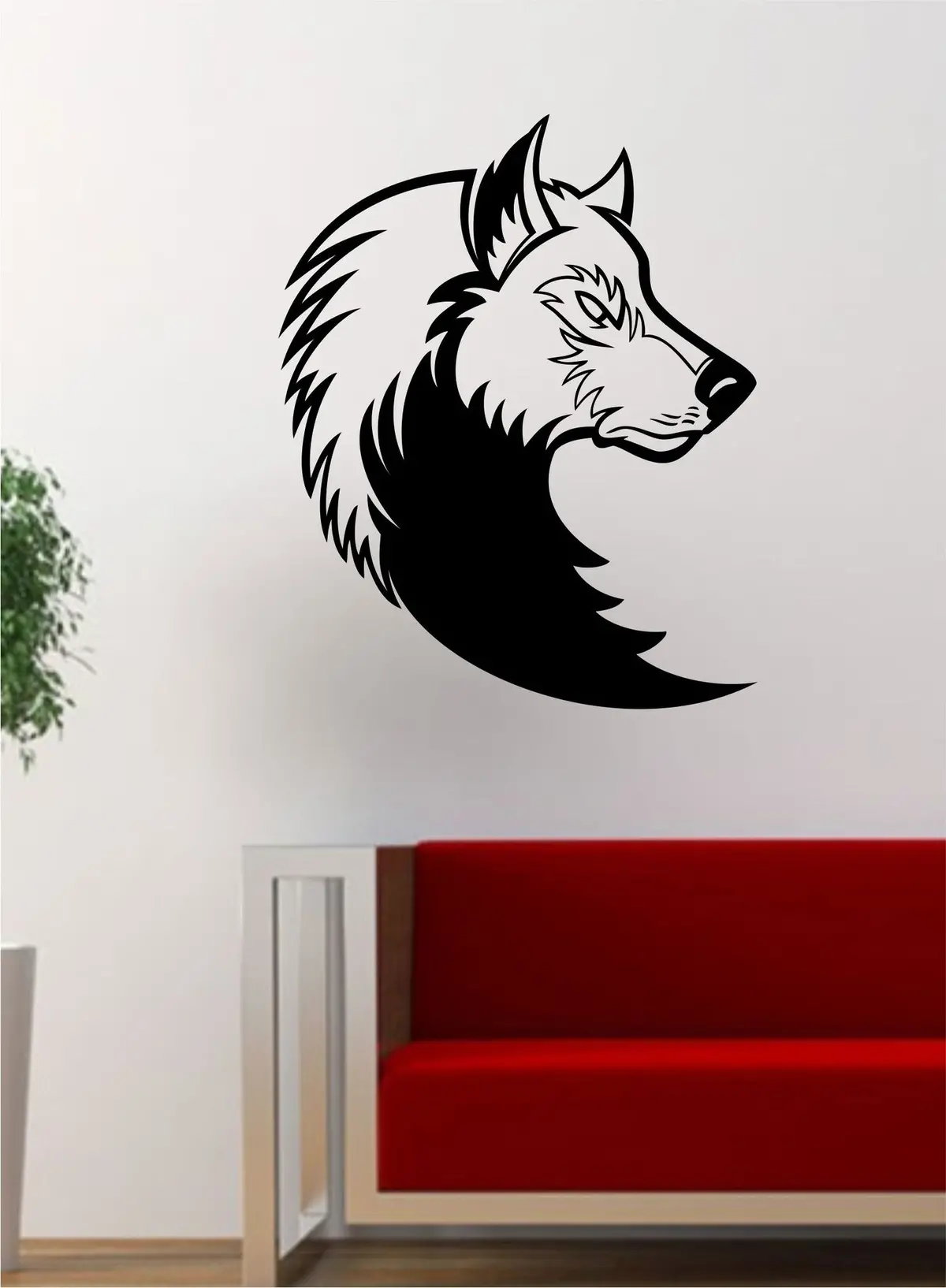 Wolf Version 3 Animal Design Decal Sticker Wall Vinyl Art Home Room Decor 1
