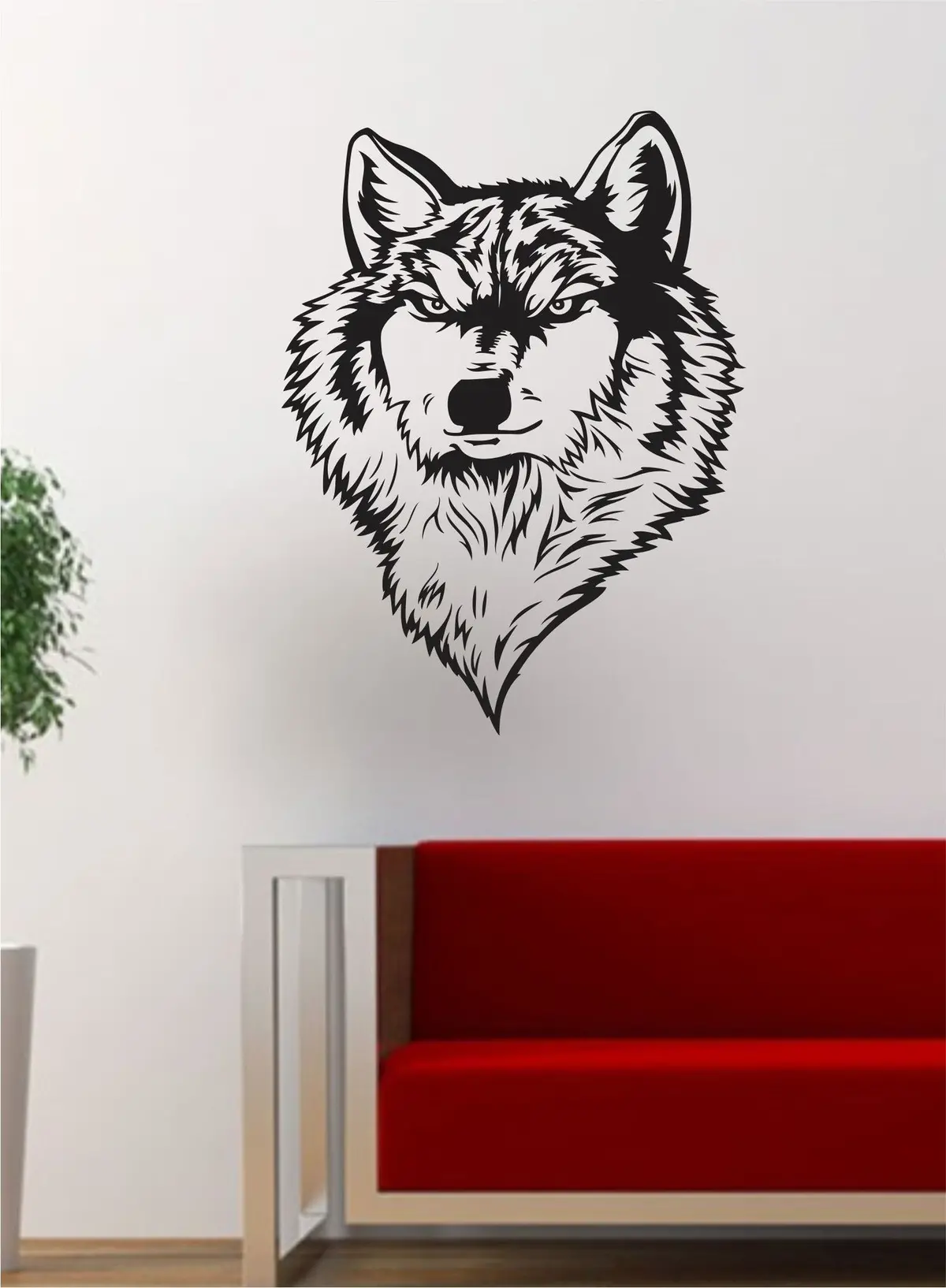Wolf Version 4 Animal Design Decal Sticker Wall Vinyl Art Home Room Decor 1