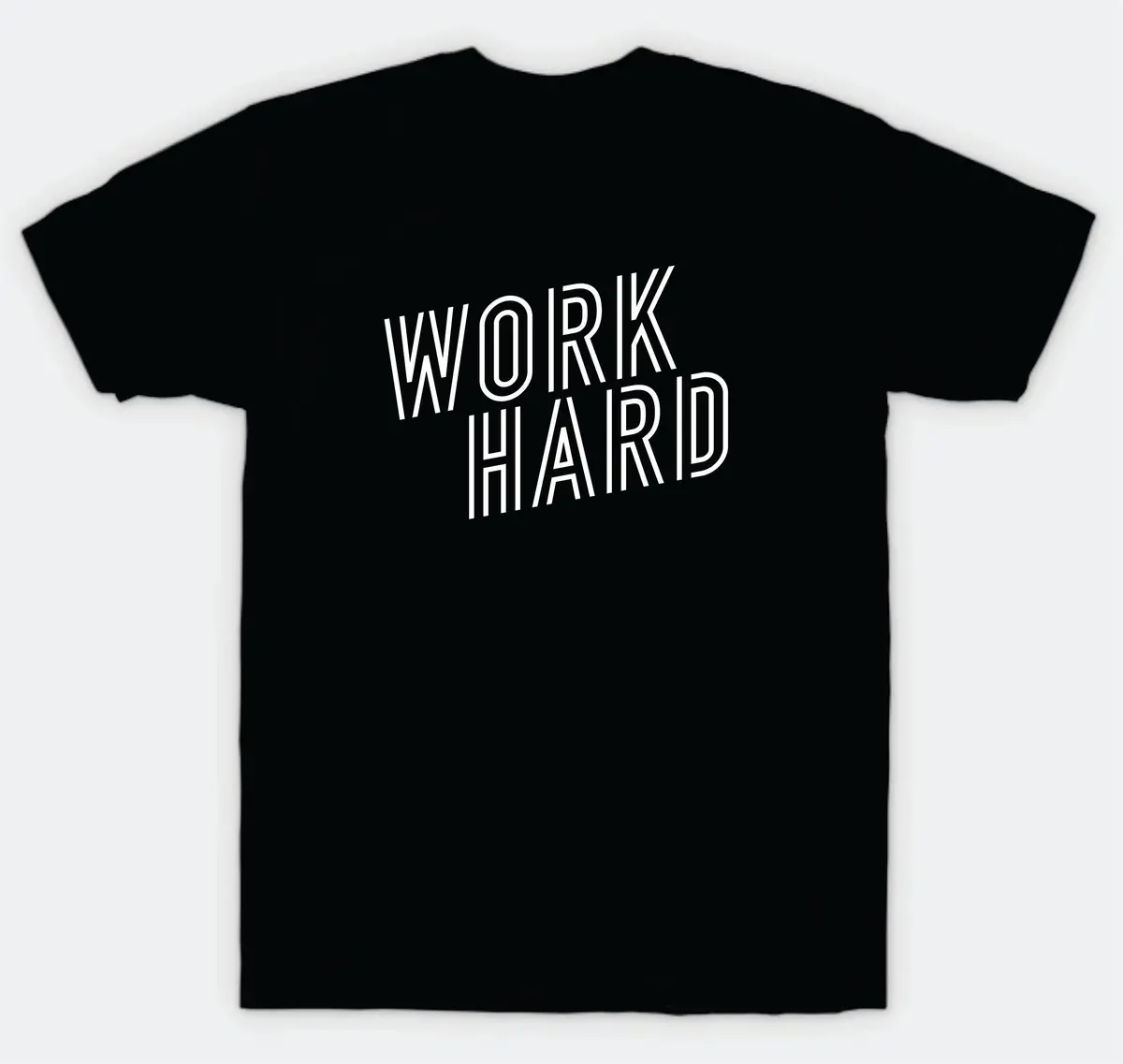 Work Hard T-Shirt Tee Shirt Vinyl Heat Press Custom Inspirational Quote Girls Motivational Sports Gym Fitness Lift 1