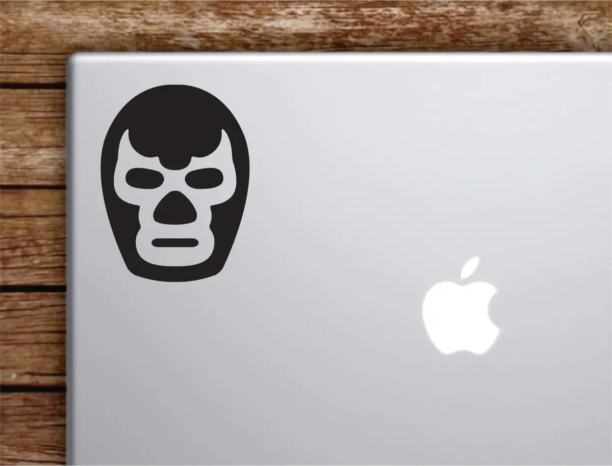 Wrestling Mask Laptop Wall Decal Sticker Vinyl Art Quote Macbook Apple Decor Car Window Truck Teen Inspirational Girls Sports Mexican 1