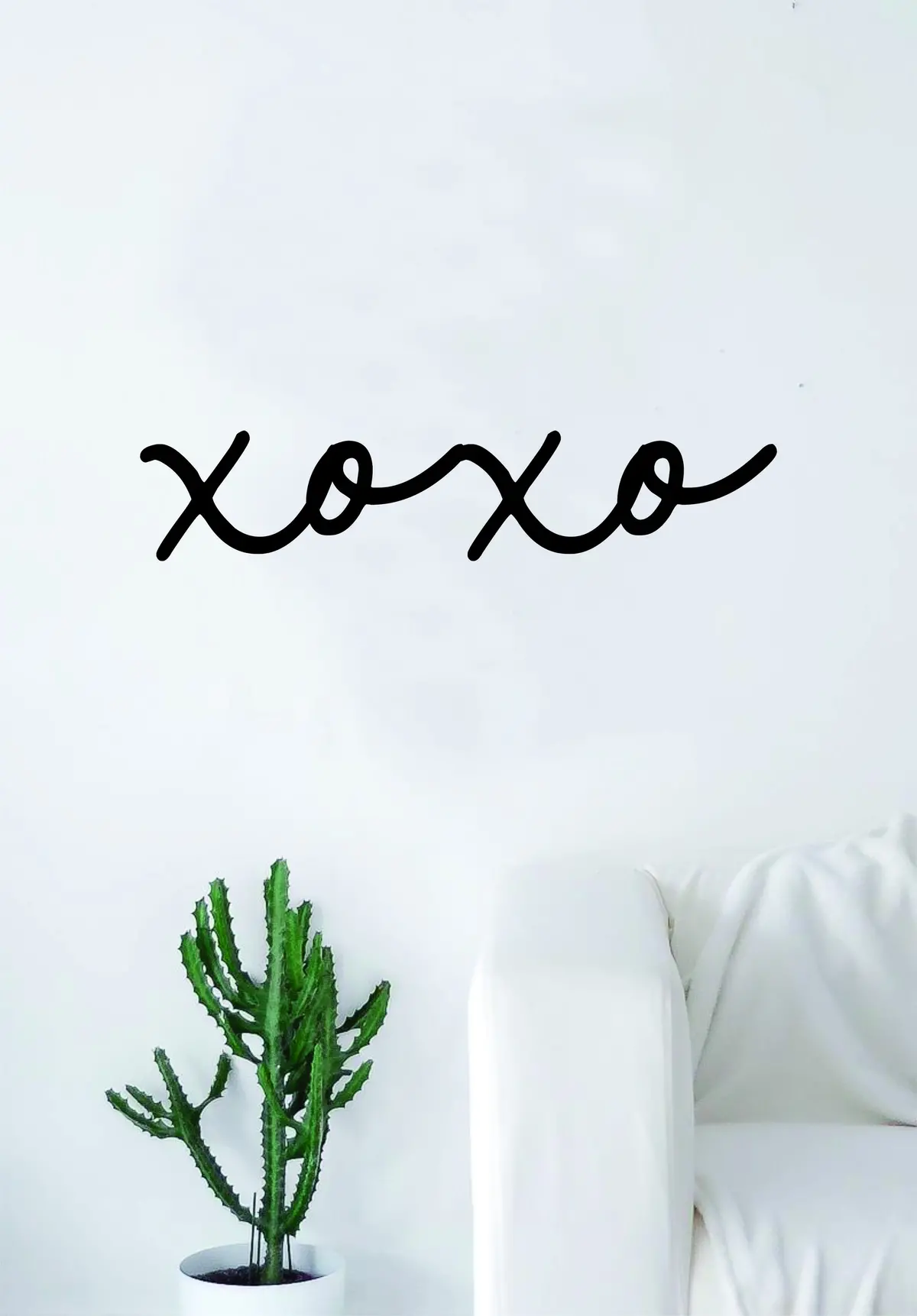 Xoxo Cursive Quote Wall Decal Sticker Bedroom Living Room Art Vinyl Beautiful Cute Hugs Kisses Love 1
