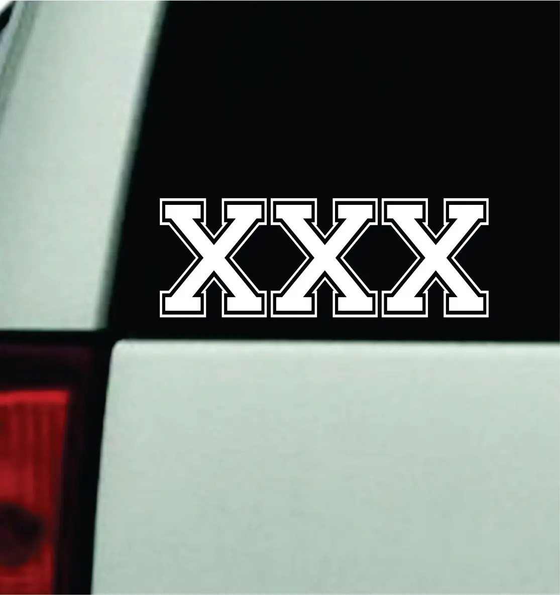 Xxx Straight Edge V2 Car Decal Truck Mirror Window Windshield Bumper Sticker Men Girls Blegh Metal Hardcore Music Goth Emo 1