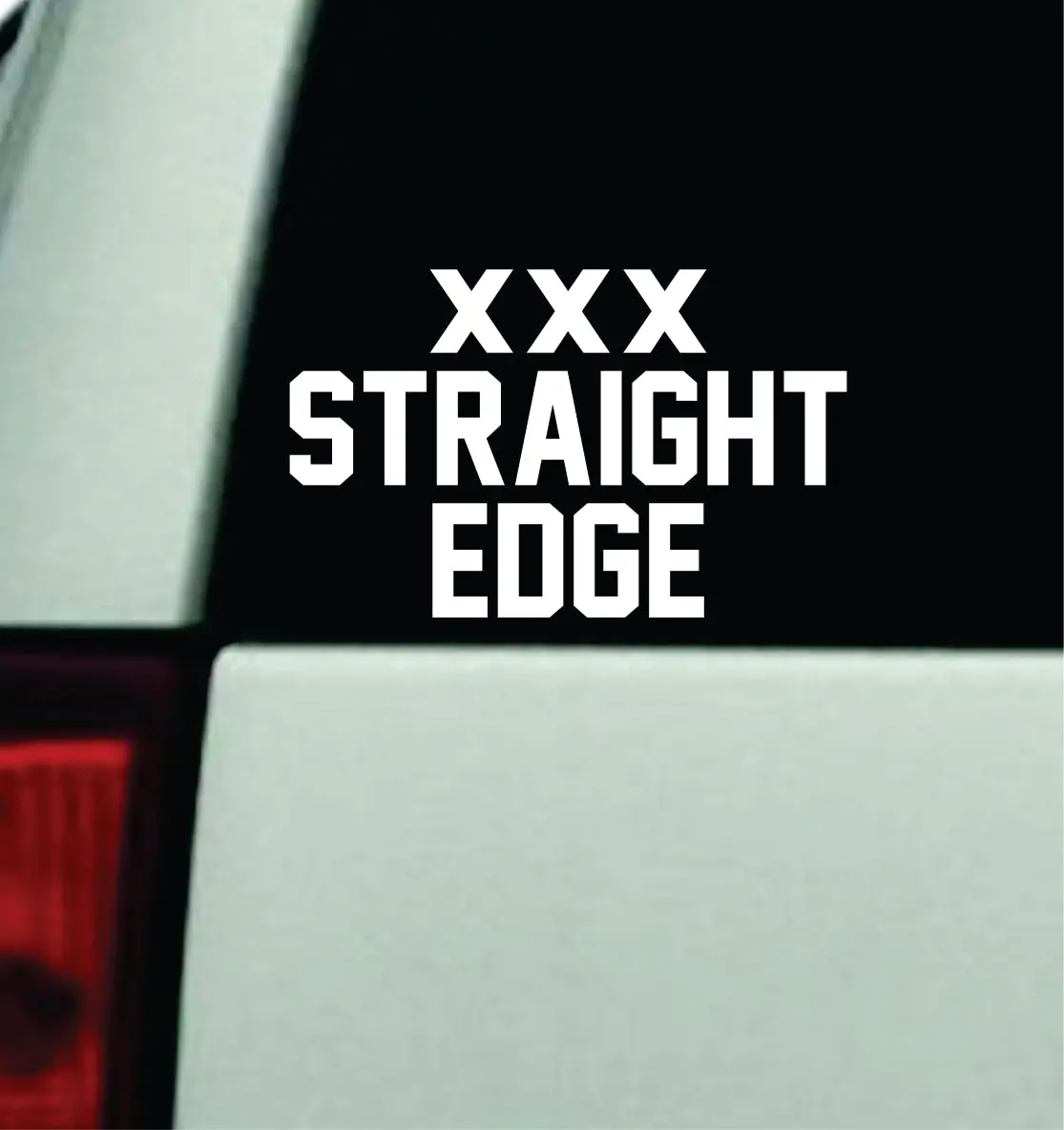 Xxx Straight Edge Car Decal Truck Mirror Window Windshield Bumper Sticker Men Girls Blegh Metal Hardcore Music Goth Emo 1