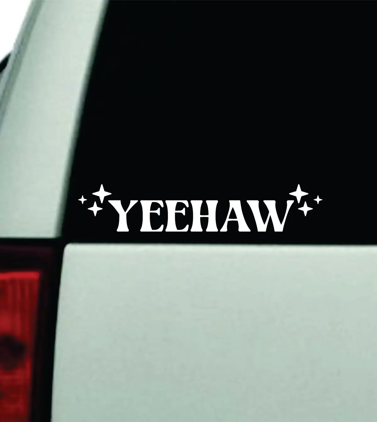 Yeehaw Car Decal Truck Window Windshield Rearview Mirror Jdm Bumper Sticker Vinyl Quote Funny Mom Girls Milf Women Trendy Aesthetic Cowboy Cowgirl 1