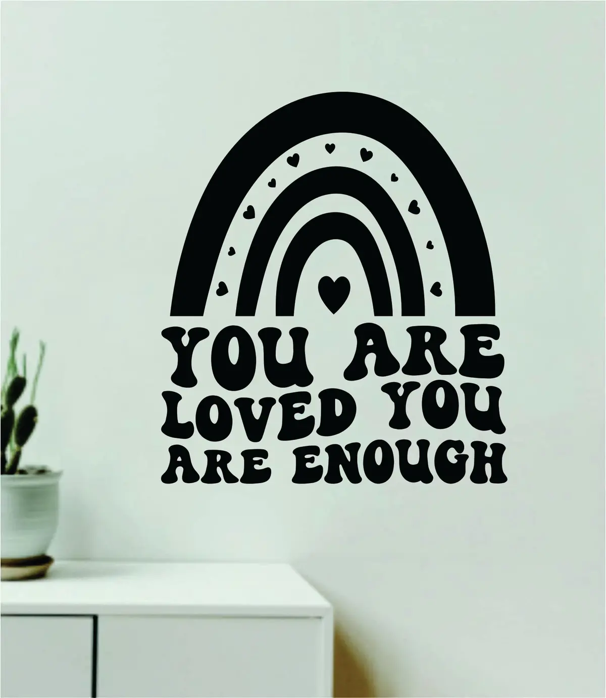 Love Yourself V5 Wall Decal Home Decor Art Sticker Vinyl Quote Inspirational Positive Affirmation Mental Health 1