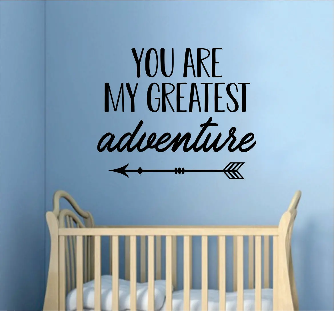 You Are My Greatest Adventure Decal Sticker Wall Vinyl Art Wall Bedroom Room Home Decor Motivational Inspirational Kids Baby Nursery Arrow 1