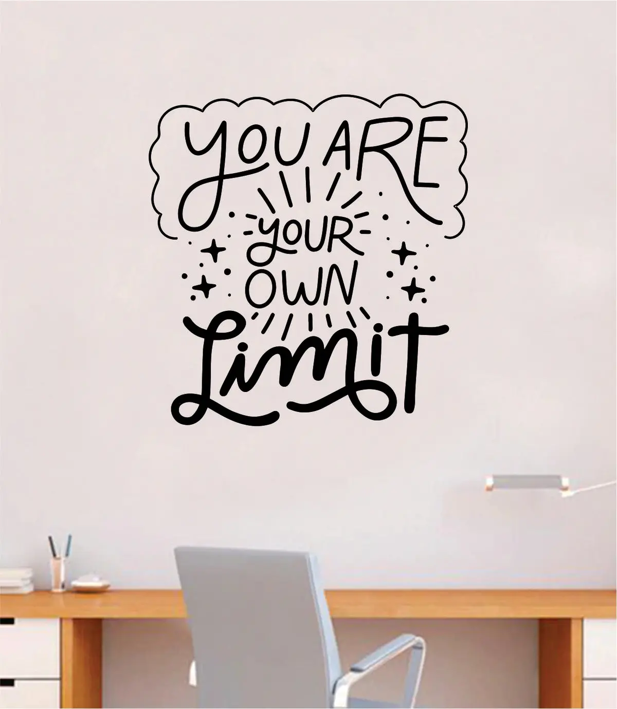 You Are Your Own Limit Wall Decal Sticker Vinyl Art Bedroom Room Home Decor Inspirational School Teen Baby Nursery Travel Motivational Gym Sports 1