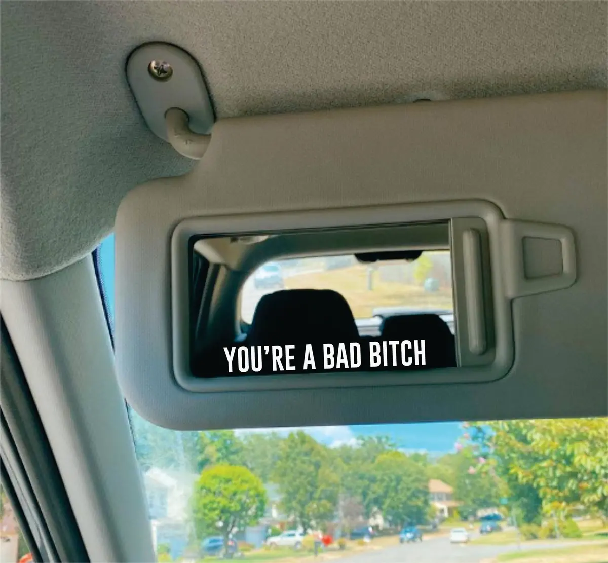 You're A Bad Bitch Wall Decal Car Truck Window Windshield Jdm Sticker Vinyl Lettering Quote Girls Funny Mom Milf Beauty Make Up Selfie Mirror 1