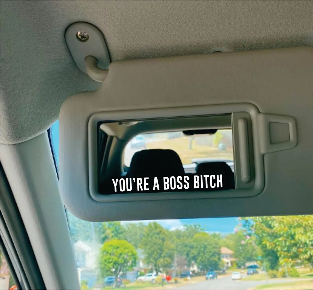 You're A Boss Bitch Wall Decal Car Truck Window Windshield Jdm Sticker Vinyl Lettering Quote Girls Funny Mom Milf Beauty Make Up Selfie Mirror 1