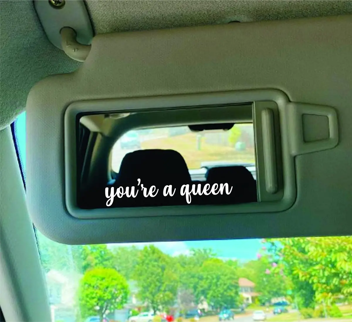 You're A Queen Wall Decal Car Truck Window Windshield Jdm Sticker Vinyl Lettering Quote Girls Women Funny Mom Milf Beauty Make Up Selfie Mirror Visor Bad Bitch 1