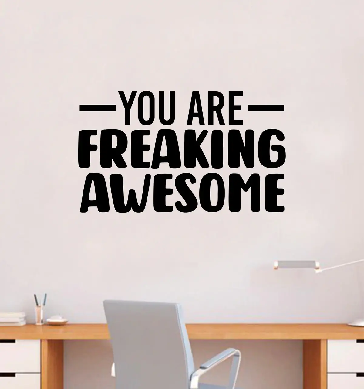 You Are Freaking Awesome Quote Wall Decal Sticker Vinyl Art Decor Bedroom Room Boy Girl Inspirational Motivational School Gym Sports Classroom Teen 1