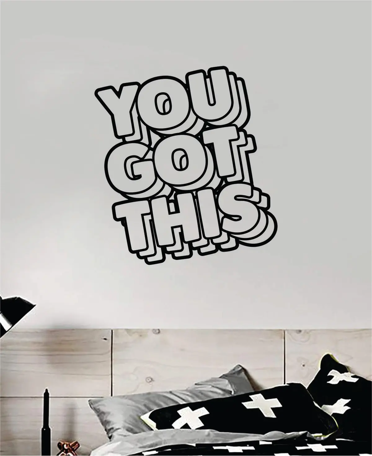 You Got This Quote Wall Decal Sticker Vinyl Art Bedroom Home Room Decor Inspirational Kids Teen School Nursery Girls 1