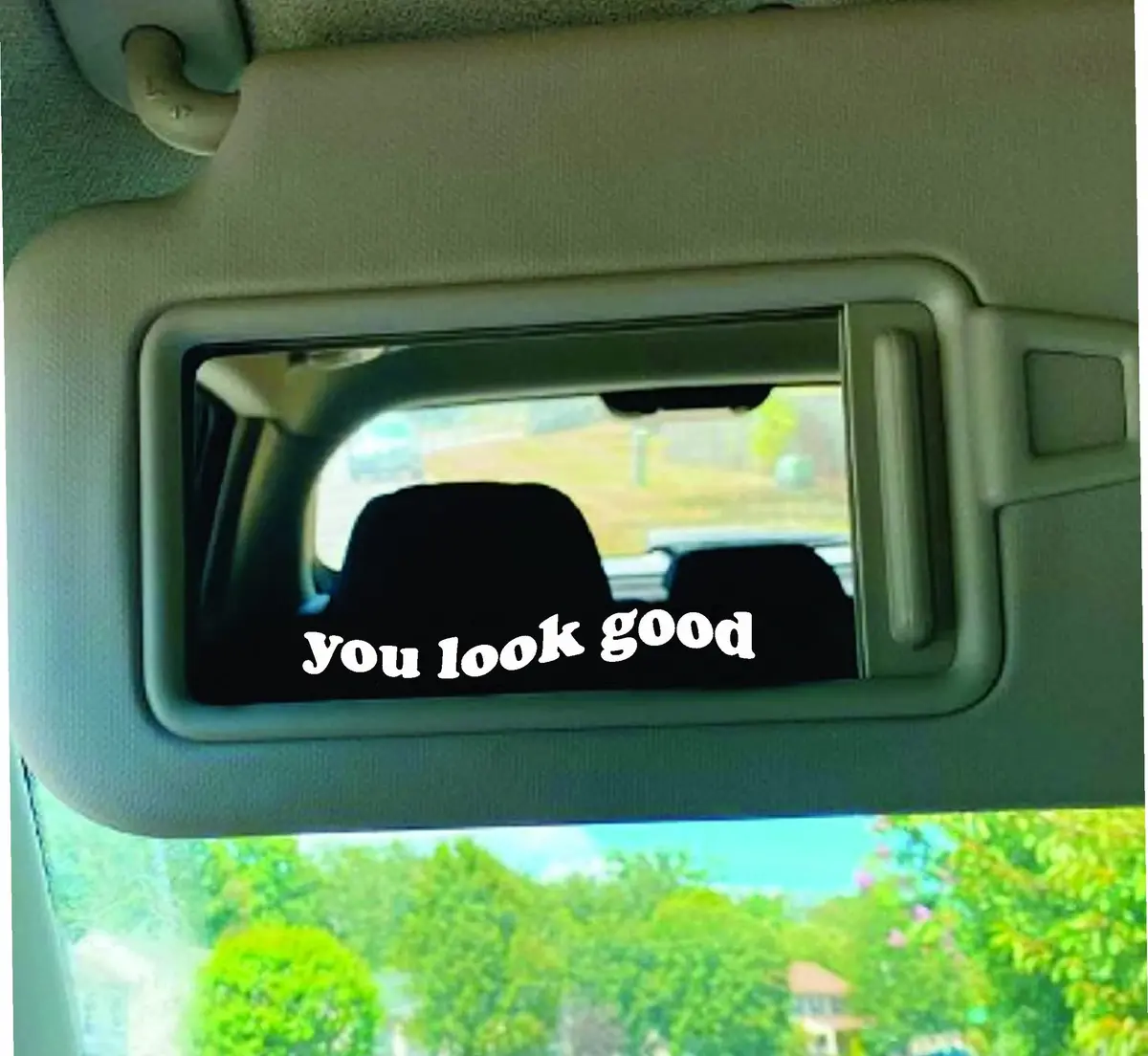 You Look Good V2 Car Decal Truck Window Windshield Jdm Sticker Vinyl Lettering Quote Girls Women Funny Teen Mom Milf Beauty Make Up Selfie Mirror Visor Bad Bitch Aesthetic 1