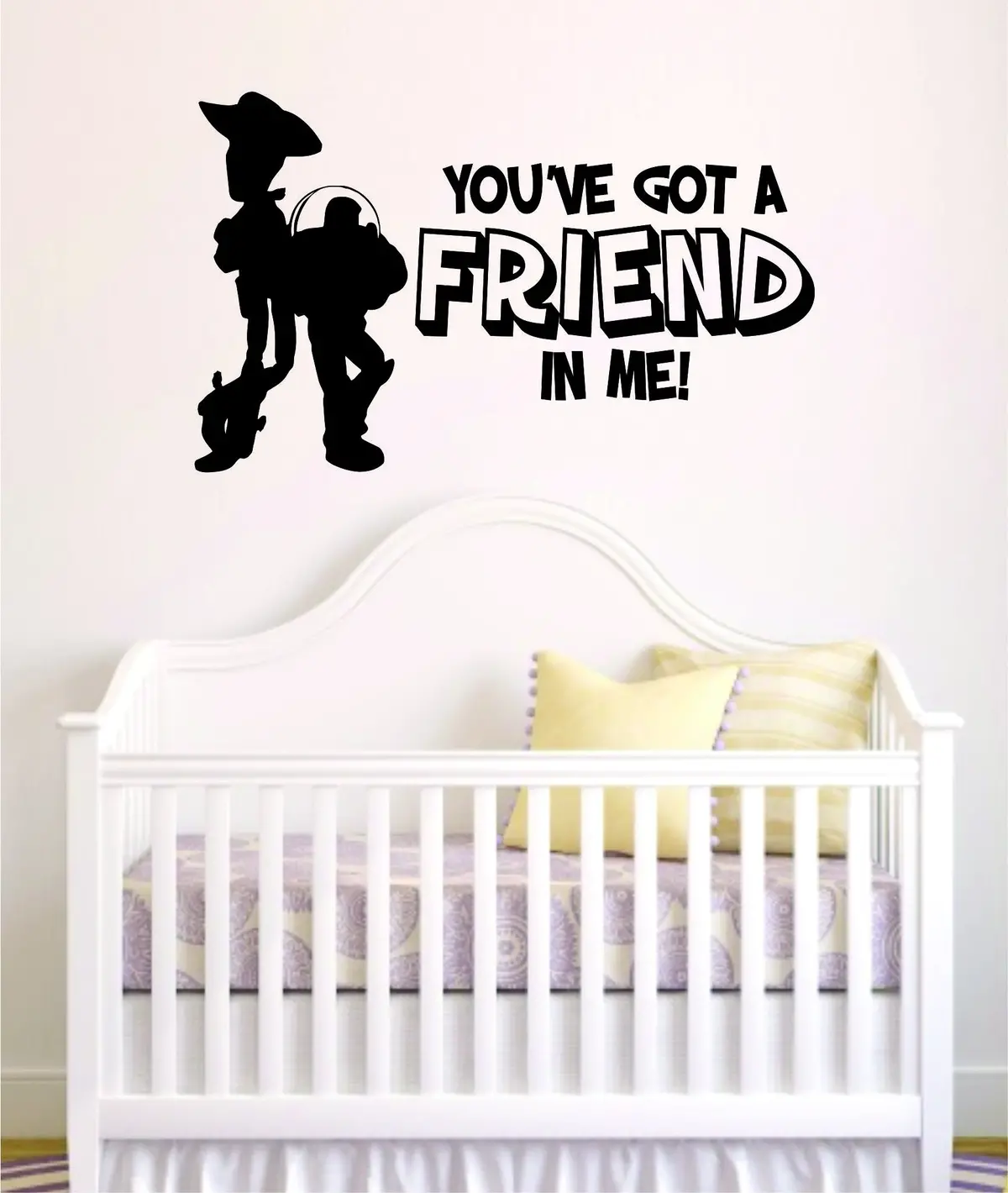 You've Got A Friend In Me Toy Story Woody Buzz Lightyear Decal Sticker Wall Vinyl Decor Art Movie Baby Teen Disney Inspirational 1