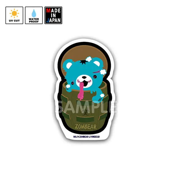 Zomb006　ステッカー　Zombear　ゾンベア 1
