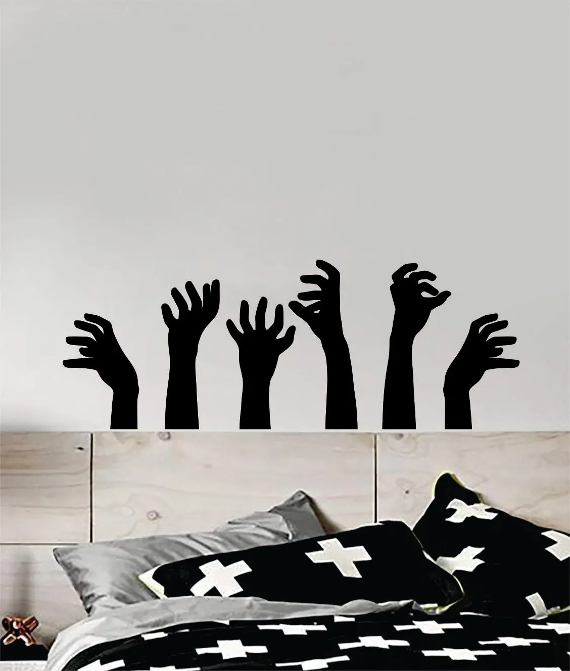 Zombie Hands V2 Decal Sticker Wall Vinyl Art Home Room Decor Teen Kids Bedroom Scary Halloween Skull Walking Dead 1
