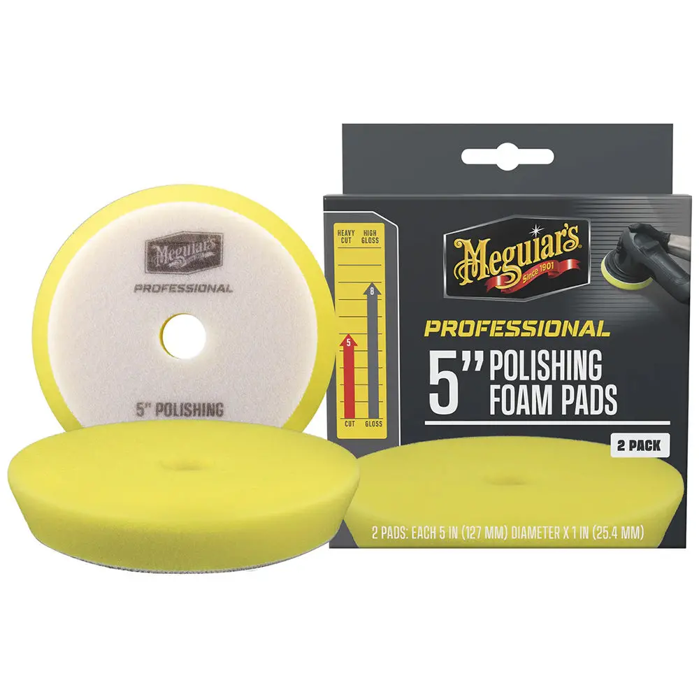 Meguiar's Professional 5" Polishing Foam Pads *2-Pack [M5pfp2] 1