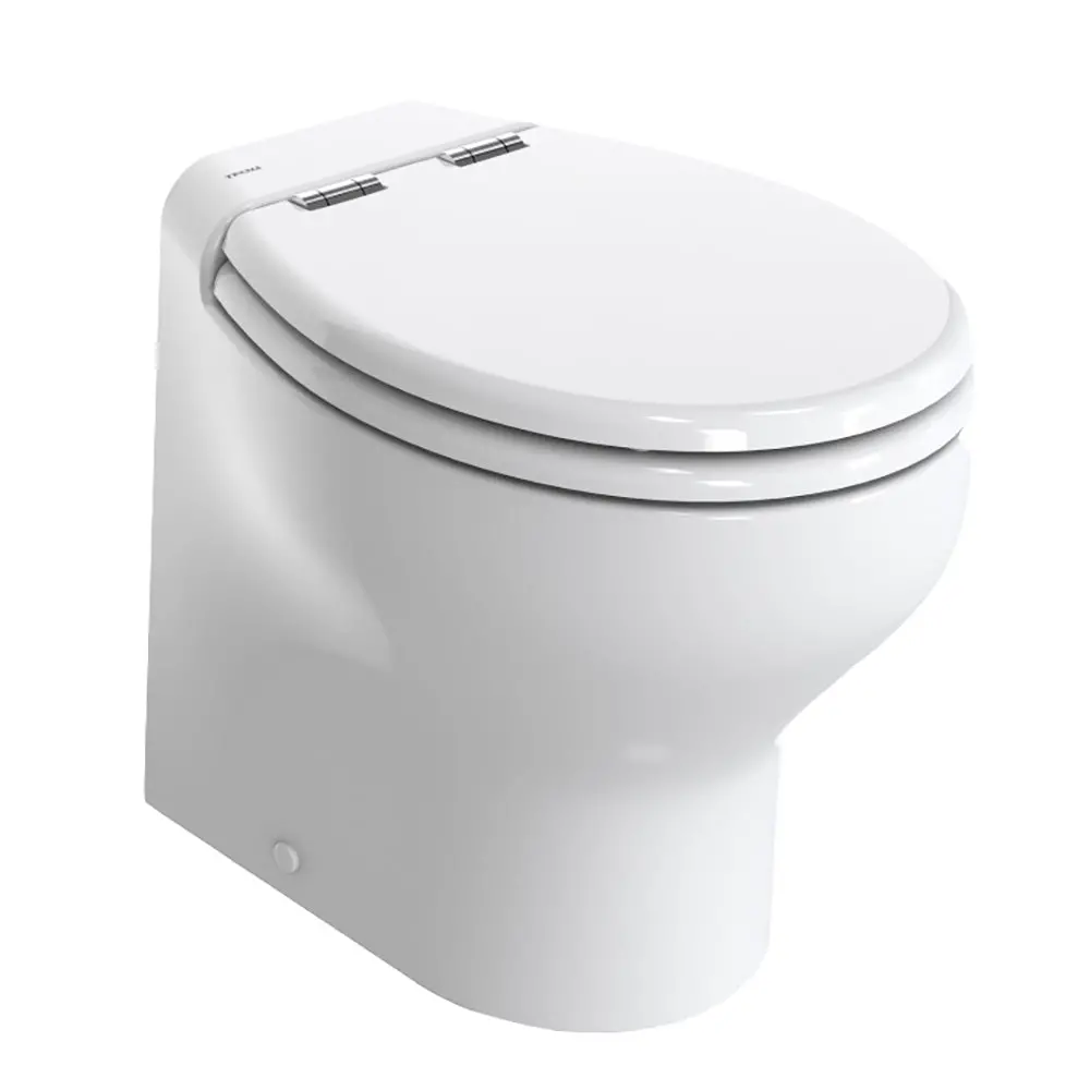 Thetford Silence Plus 2G W/Wood Polyester Soft Close Seat  Standard Solenoid - High, White - 12V [T-S2g012nw/D00c00] 1