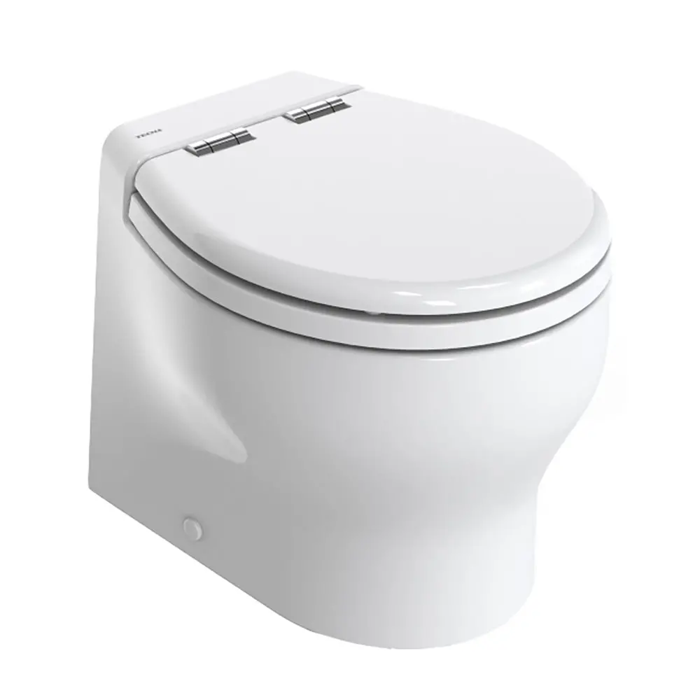 Thetford Silence 2G W/Wood Polyester Soft Close Seat  Standard Solenoid - Short, White, 24V [T-E2g024dw/D00c00] 1