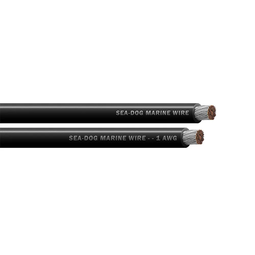 Sea-Dog 1 Awg Black Battery Cable - 50' [8001011] 1