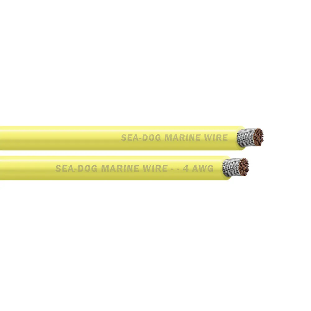 Sea-Dog 4 Awg Yellow Battery Cable - 100' [8004032] 1