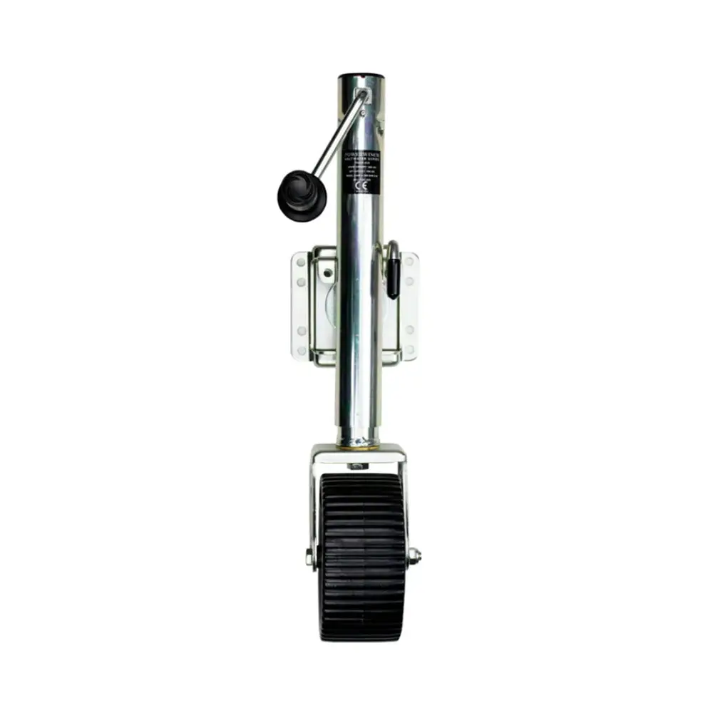 Powerwinch Saltwater Series Jack - 1500Lb, Bolt-On, Single Wheel Wide, Zinc 500+ Hr Salt Spray [21600-J-1500-B1w-Z-R] 1