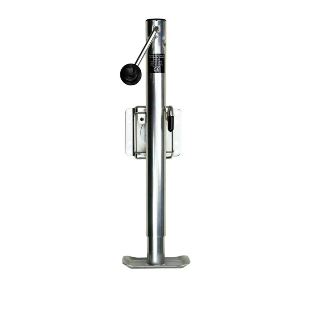 Powerwinch Saltwater Series Jack - 2500Lb, Weld-On, Flat Plate, Zinc 500+ Hr Salt Spray [21600-J-2500-Wf-Z-R] 1