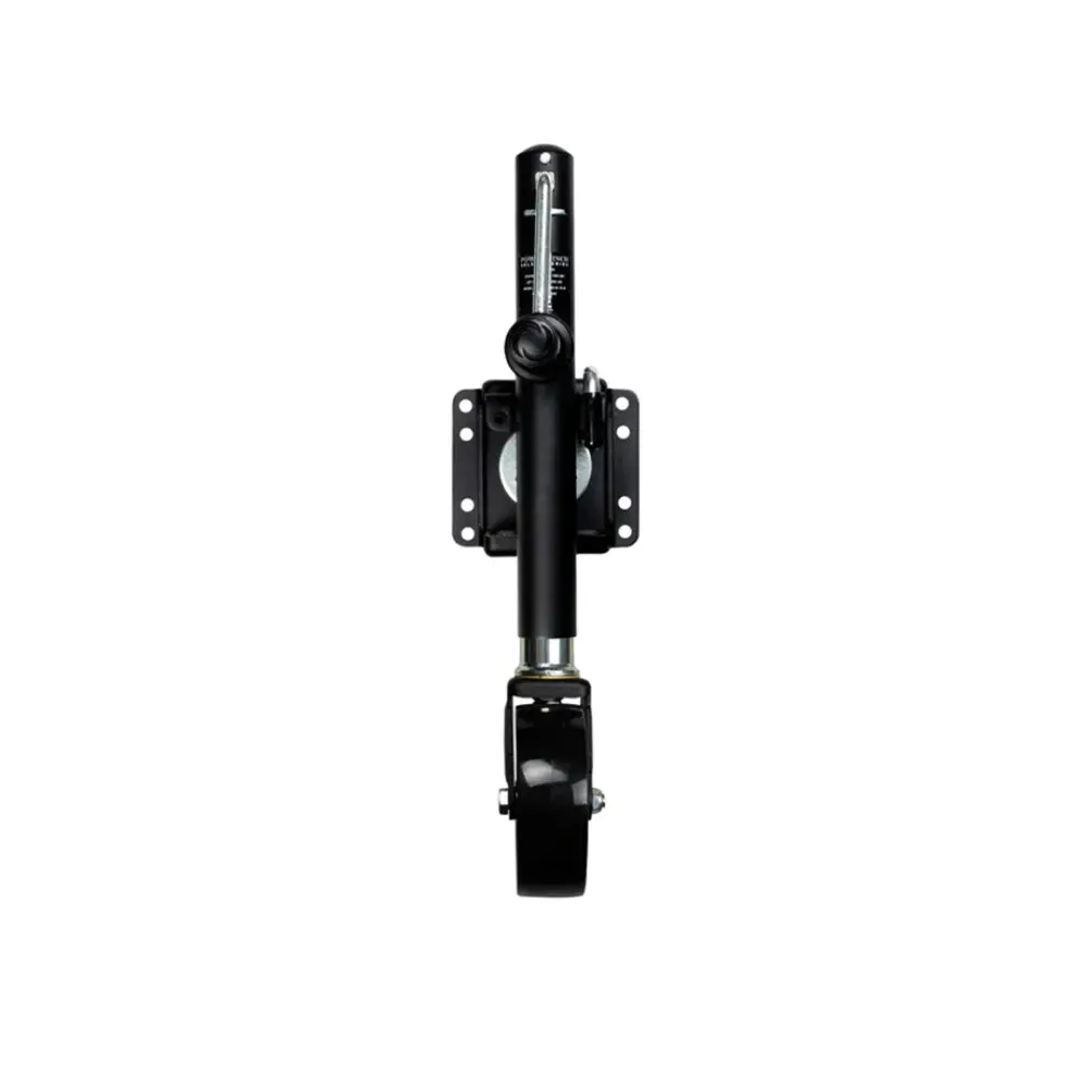 Powerwinch Select Series Jack - 1200Lb, Weld-On, Single Wheel, Carbon Black [21400-J-1200-W1-B-R] 1