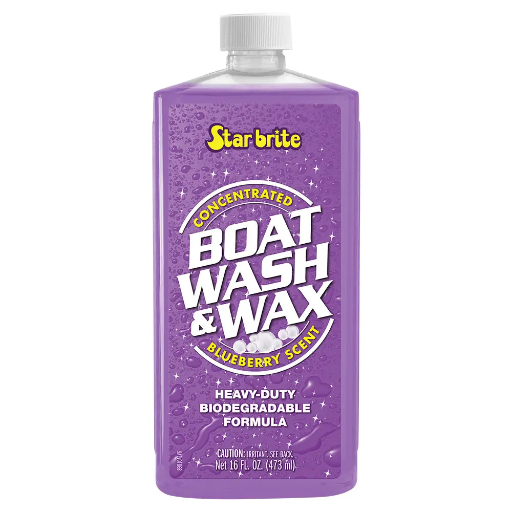 Star Brite Boat Wash  Wax - Heavy Duty Concentrate - Blueberry Scent - 16 Oz [89816] 1
