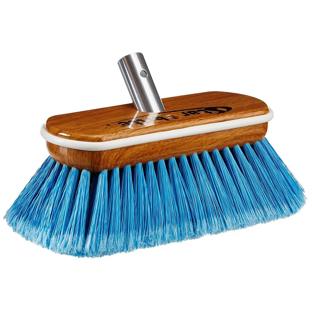 Star Brite Premium Medium Blue Bristle 8" Synthetic Wood Block Brush [40171] 1