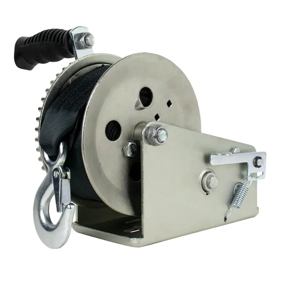 Powerwinch Utility Series Winch 1,800Lb, 2 Speed, 6" Crank Arm - Zinc [21500-W-1800-6-Z-R] 1